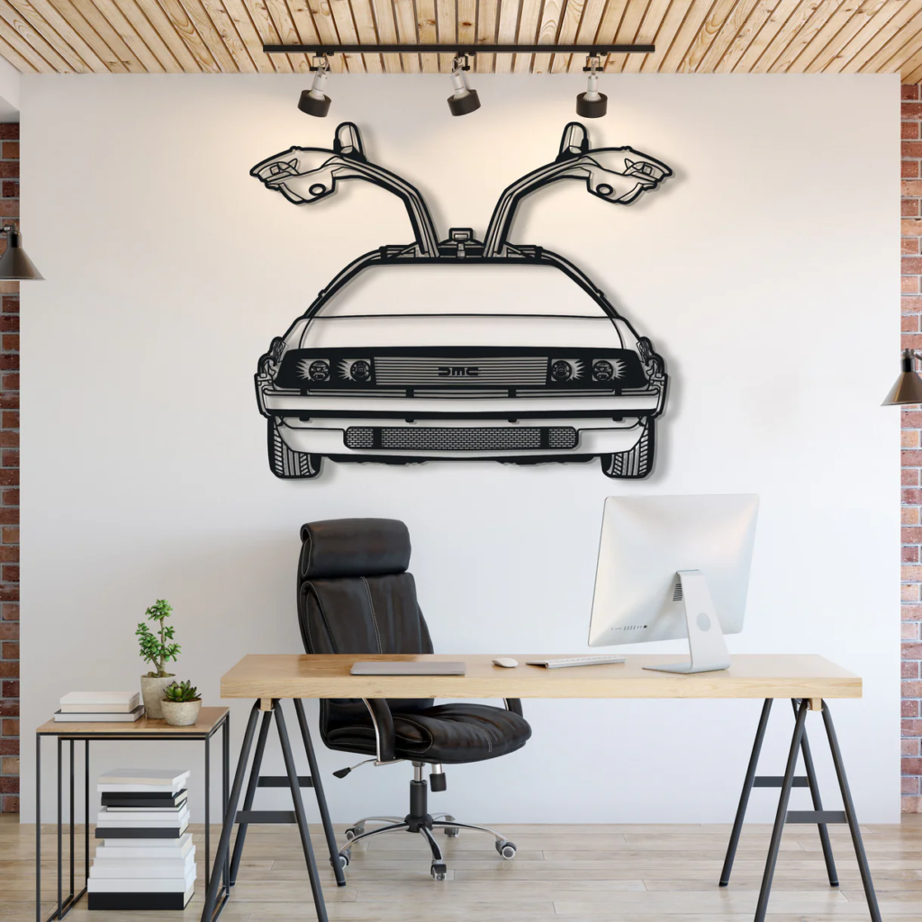 Gen X memes Delorean Wall hang